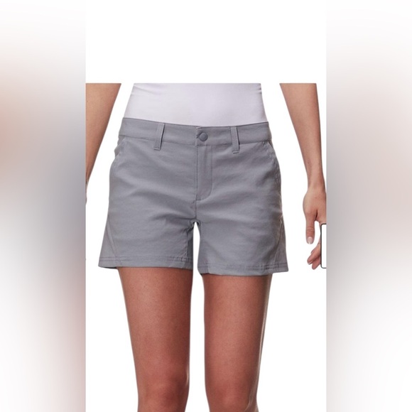 The North Face's Women's Adventuress Flash Dry Shorts, Light Gray Size 6 - Picture 1 of 6